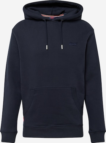 Superdry - Sweatshirt 'Essential' em azul: frente