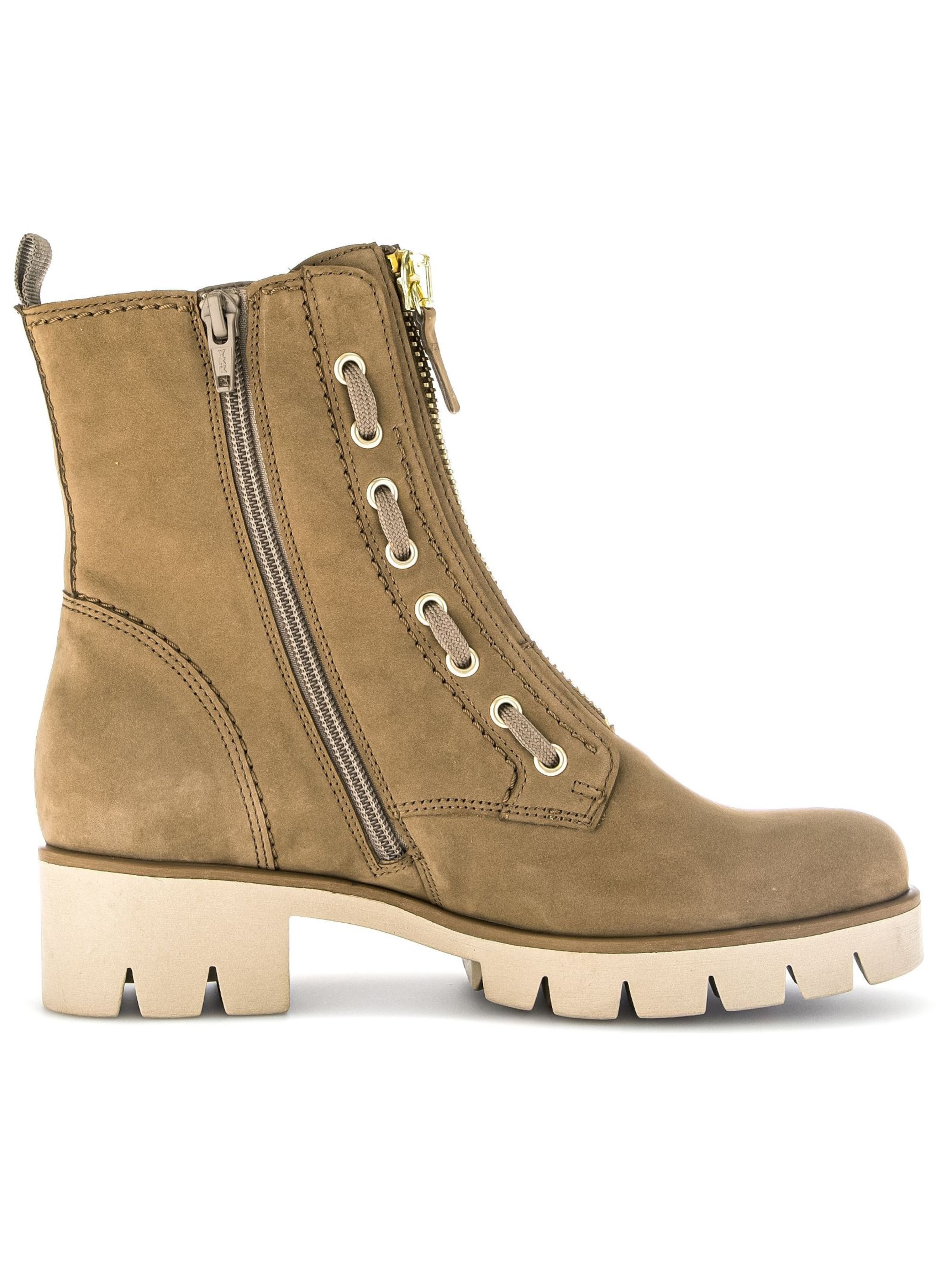 GABOR Lace-up bootie in Brown