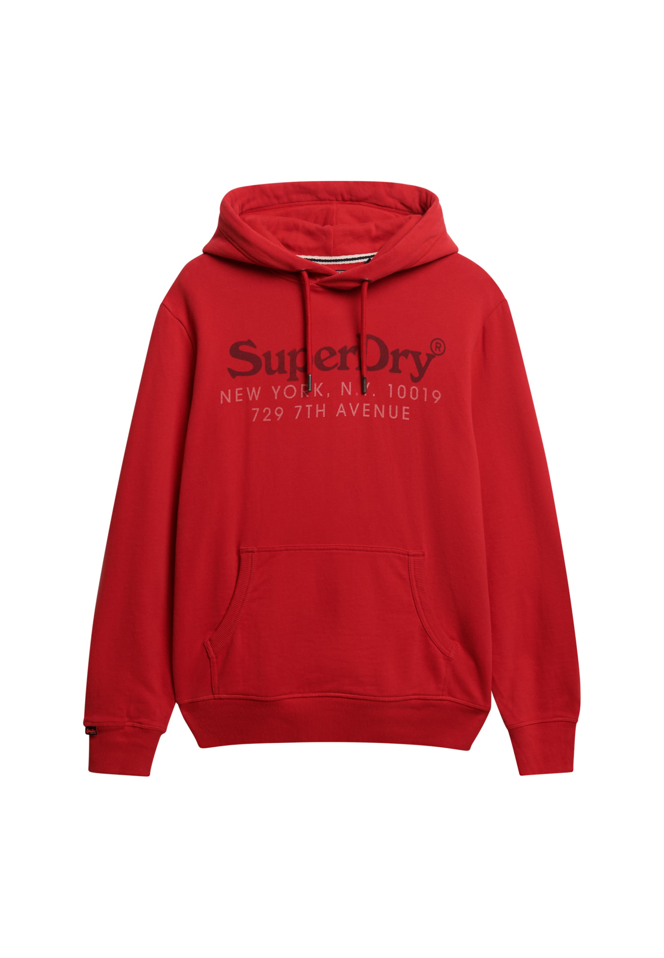 Sweat-shirt Superdry en rouge : devant