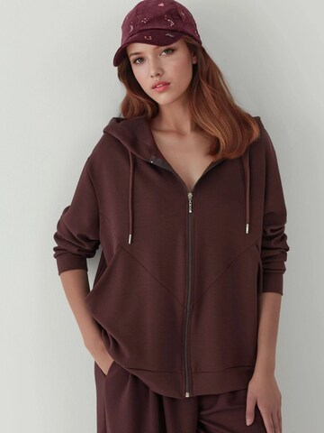 Sweat-shirt Hiccup en marron