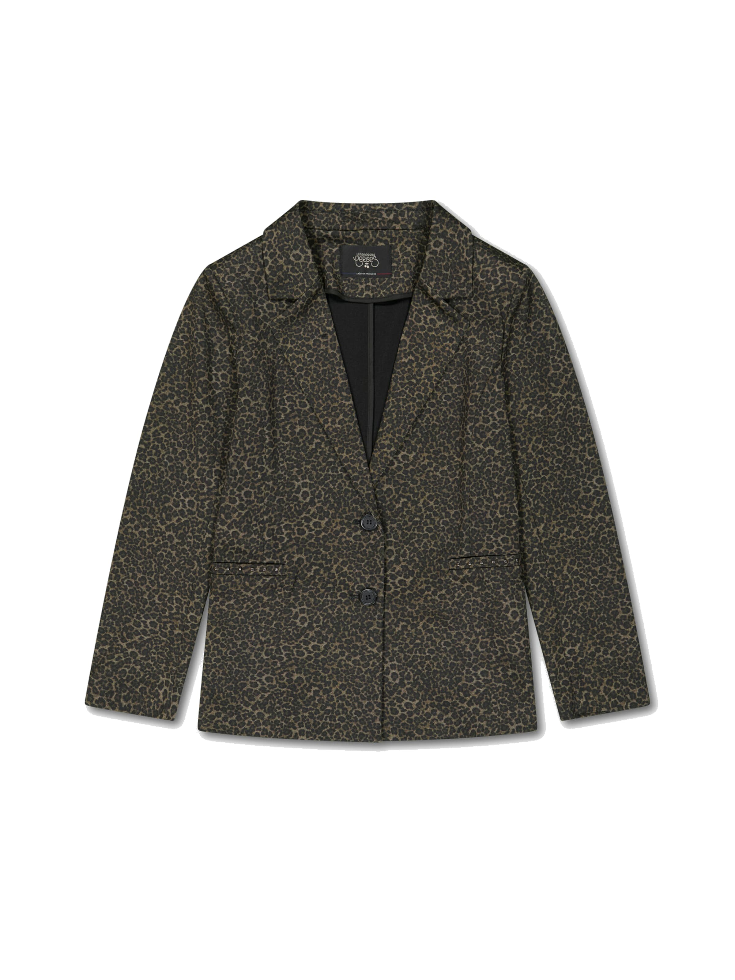 Veste mi-saison Le Temps Des Cerises en marron : devant