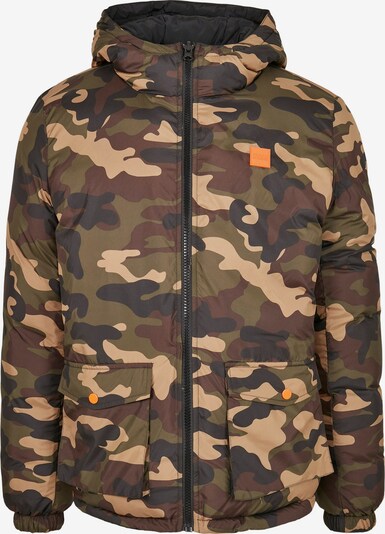 Urban Classics Jacke in beige / oliv / schwarz, Produktansicht