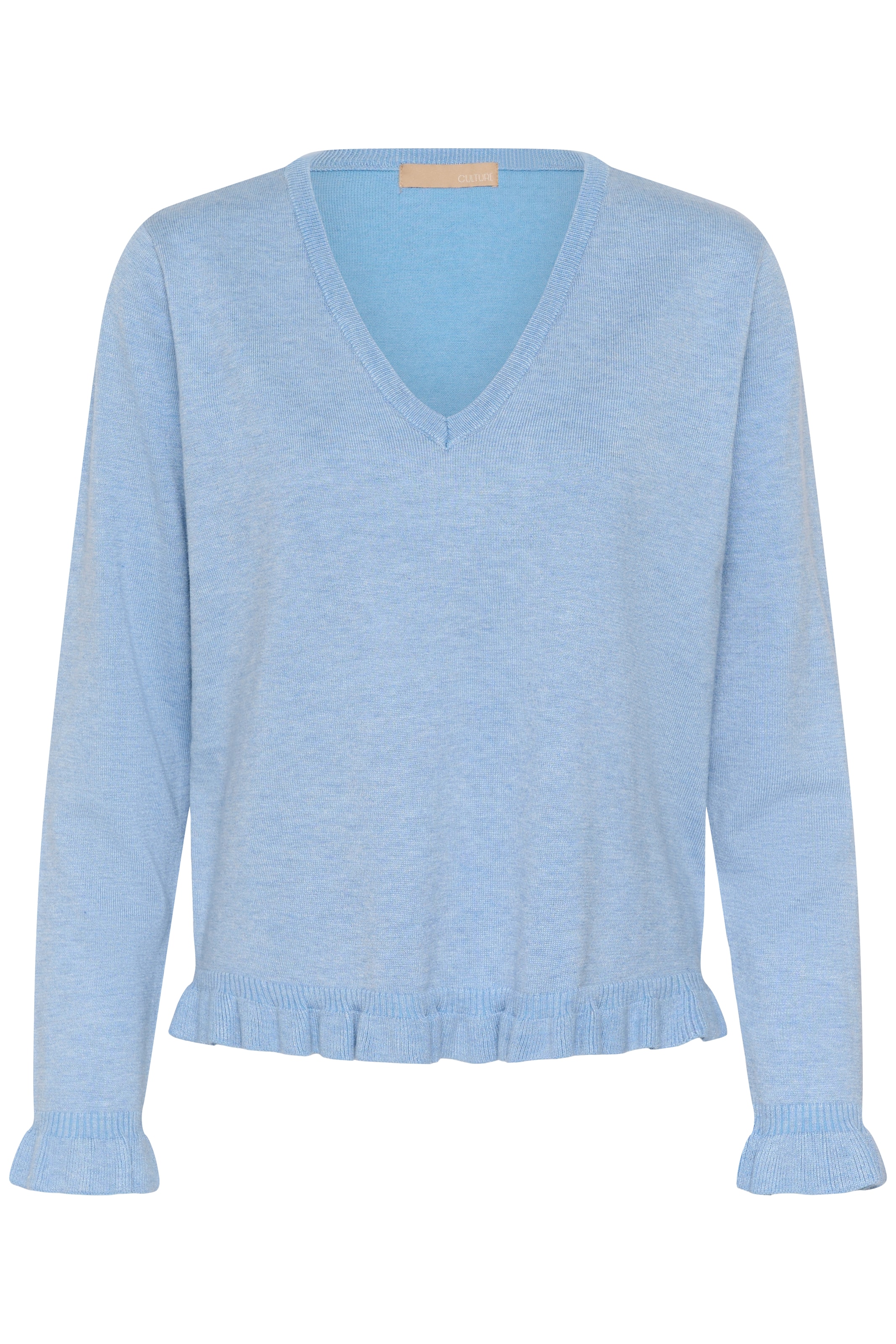 CULTURE Pullover 'CUClare Annemarie' in Blau: Vorderseite
