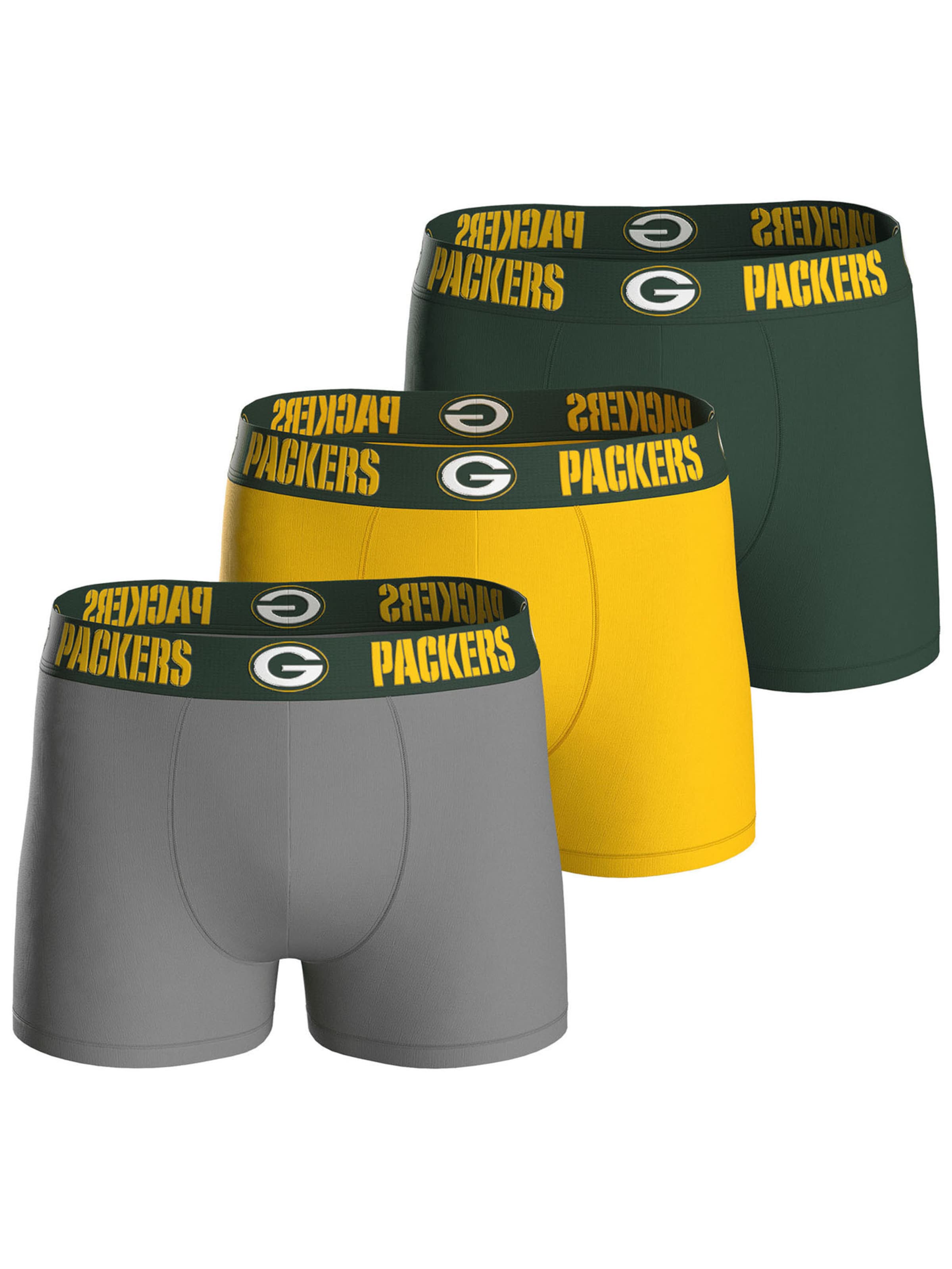 Huddle - Calzoncillo boxer 'Green Bay Packers' en Mezcla de colores: frente