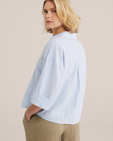WE Fashion Bluse in Blau