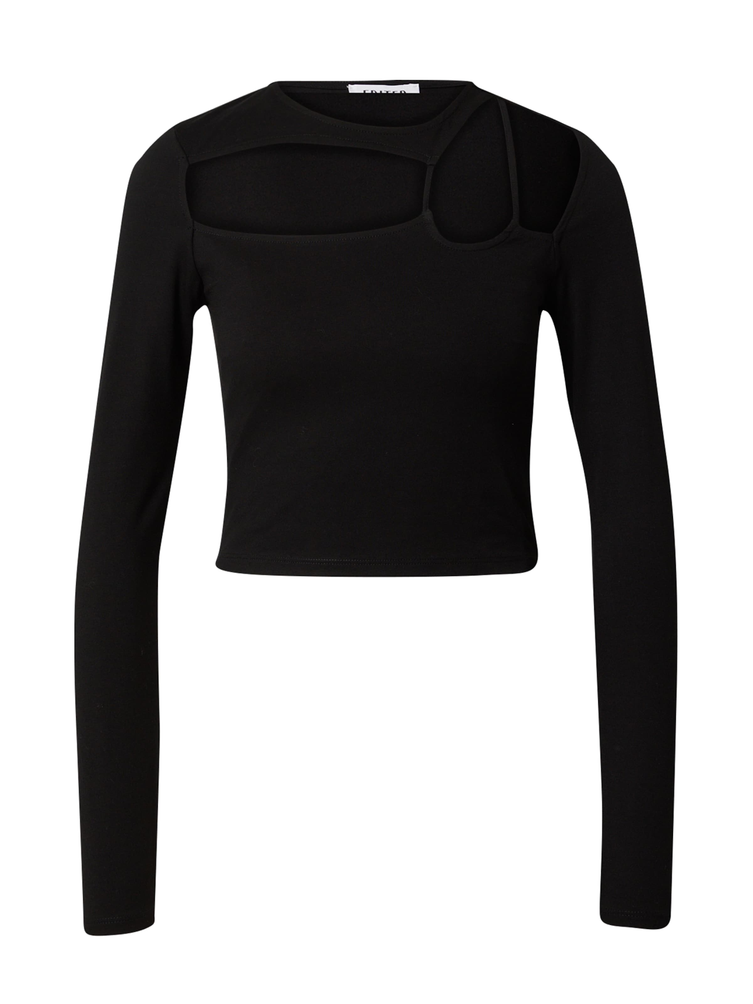 EDITED Μπλουζάκι 'Sileas' σε μαύρο: μπροστά