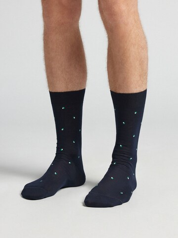 IUMAN Intimissimi Uomo Socks in Blue: front