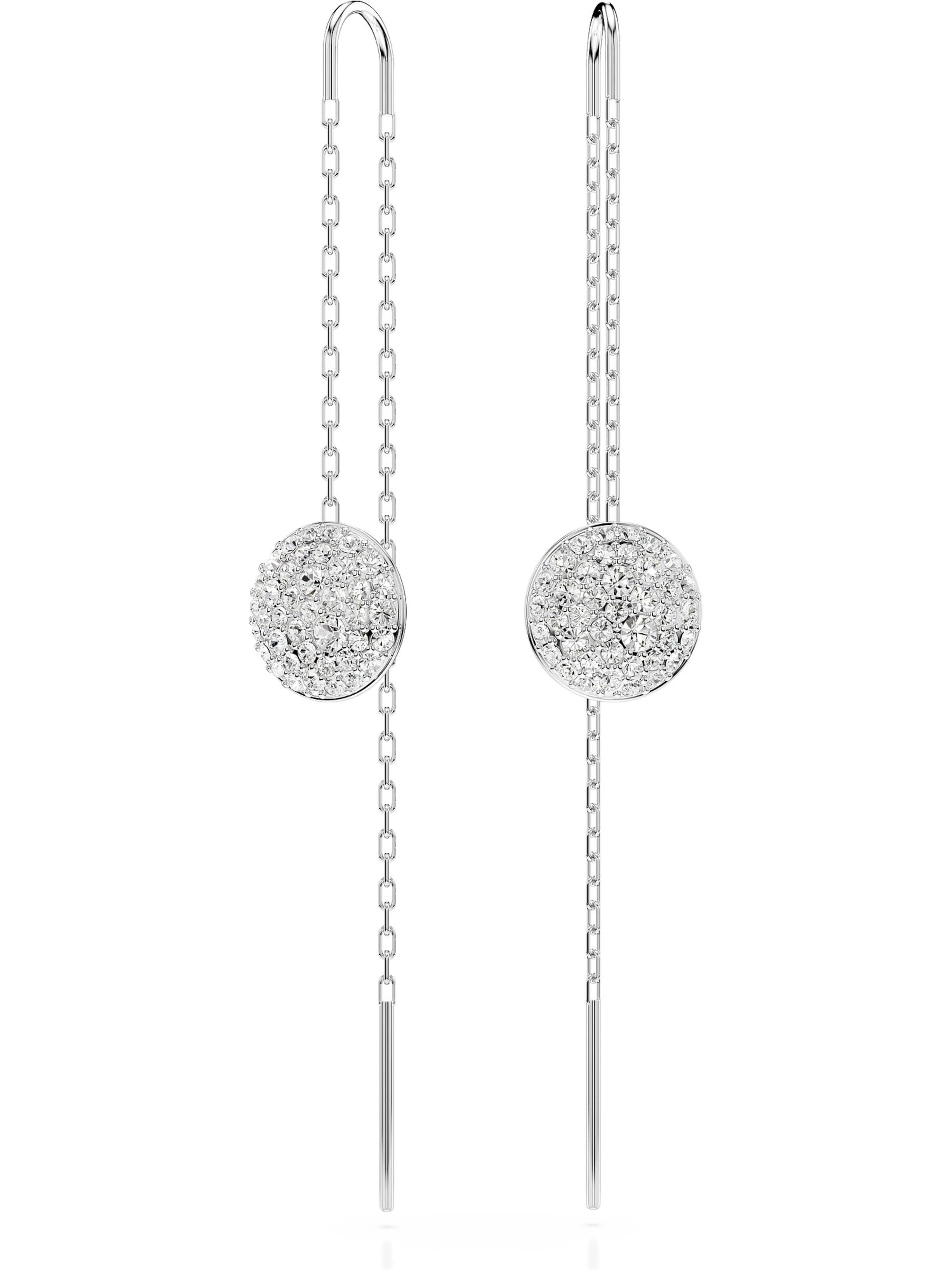 Swarovski Ohrringe in Silber: Vorderseite