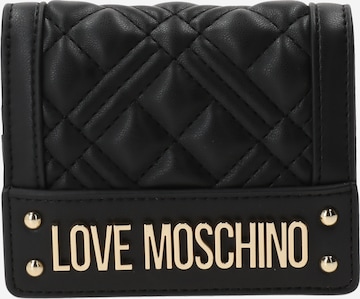 Portofel de la Love Moschino pe negru: față