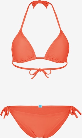 ARENA Trójkąt Bikini 'TEAM STRIPE' w kolorze pomarańczowy: przód