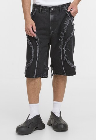 2Y Studios Loose fit Jeans 'Davan' in Black: front
