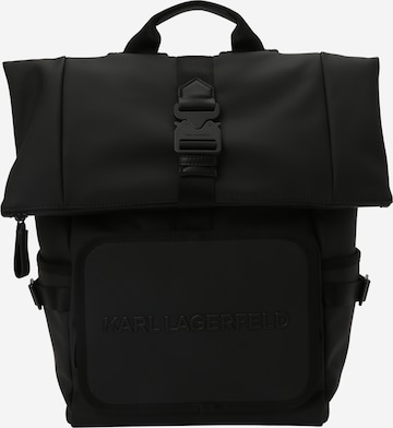 Karl Lagerfeld Backpack in Black: front