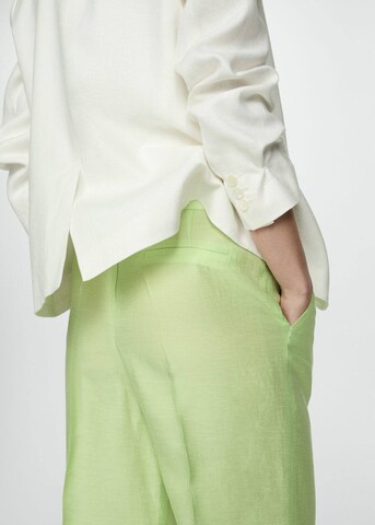 Loosefit Pantalon à pince 'Lime' MANGO en vert