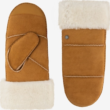 Roeckl Mittens ' IGLOO FÄUSTLING ' in Brown: front