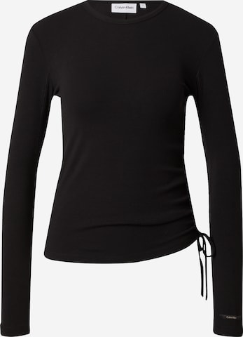 Calvin Klein Μπλουζάκι σε μαύρο: μπροστά