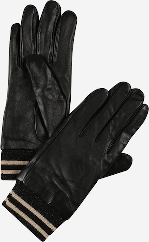 ONLY Full Finger Gloves in Black: front