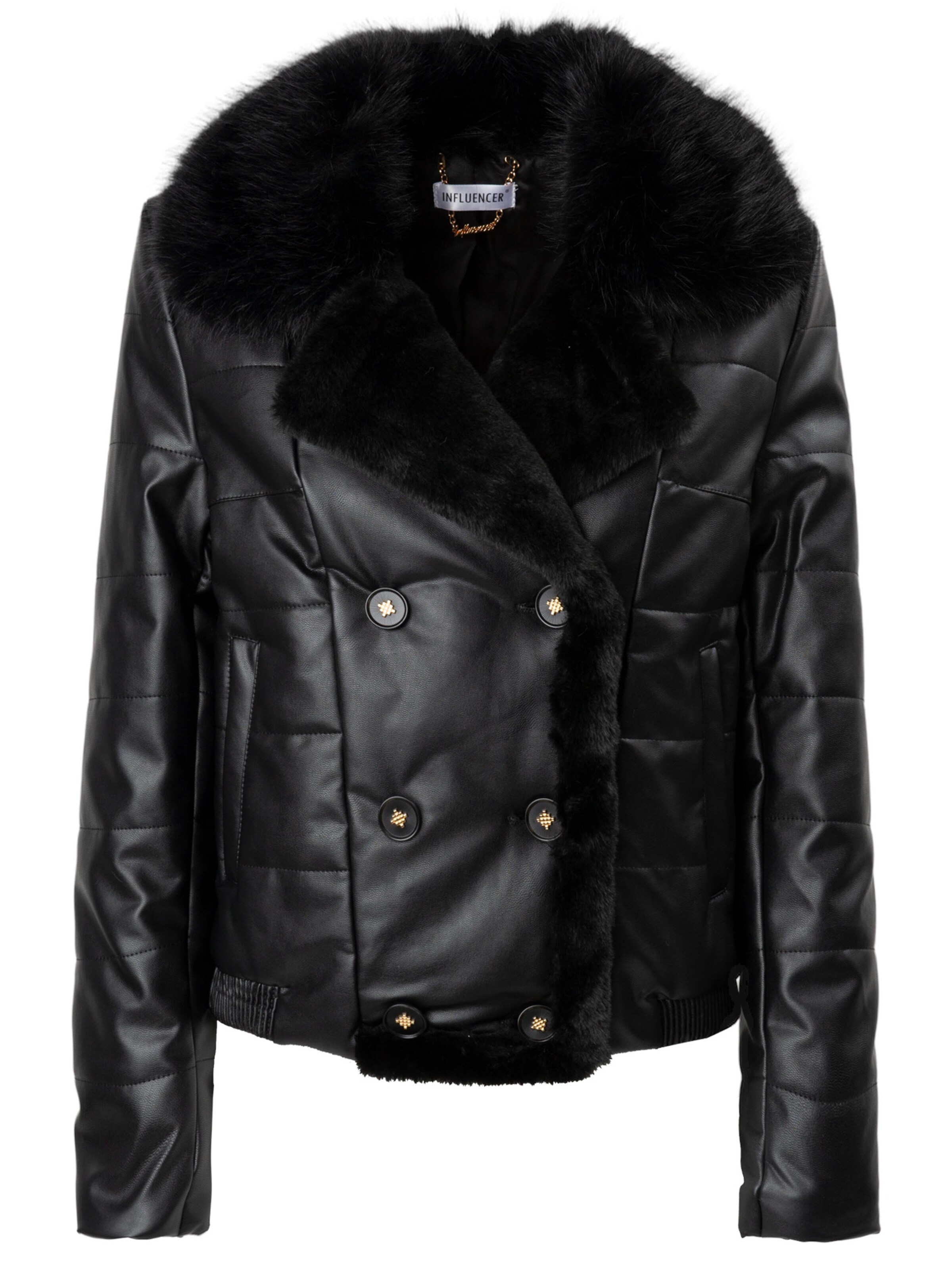 Influencer - Chaqueta de entretiempo en negro: frente