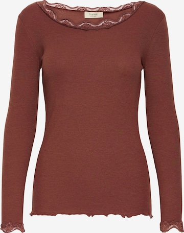 Fransa Shirt 'FRHIZAMOND' in Brown: front