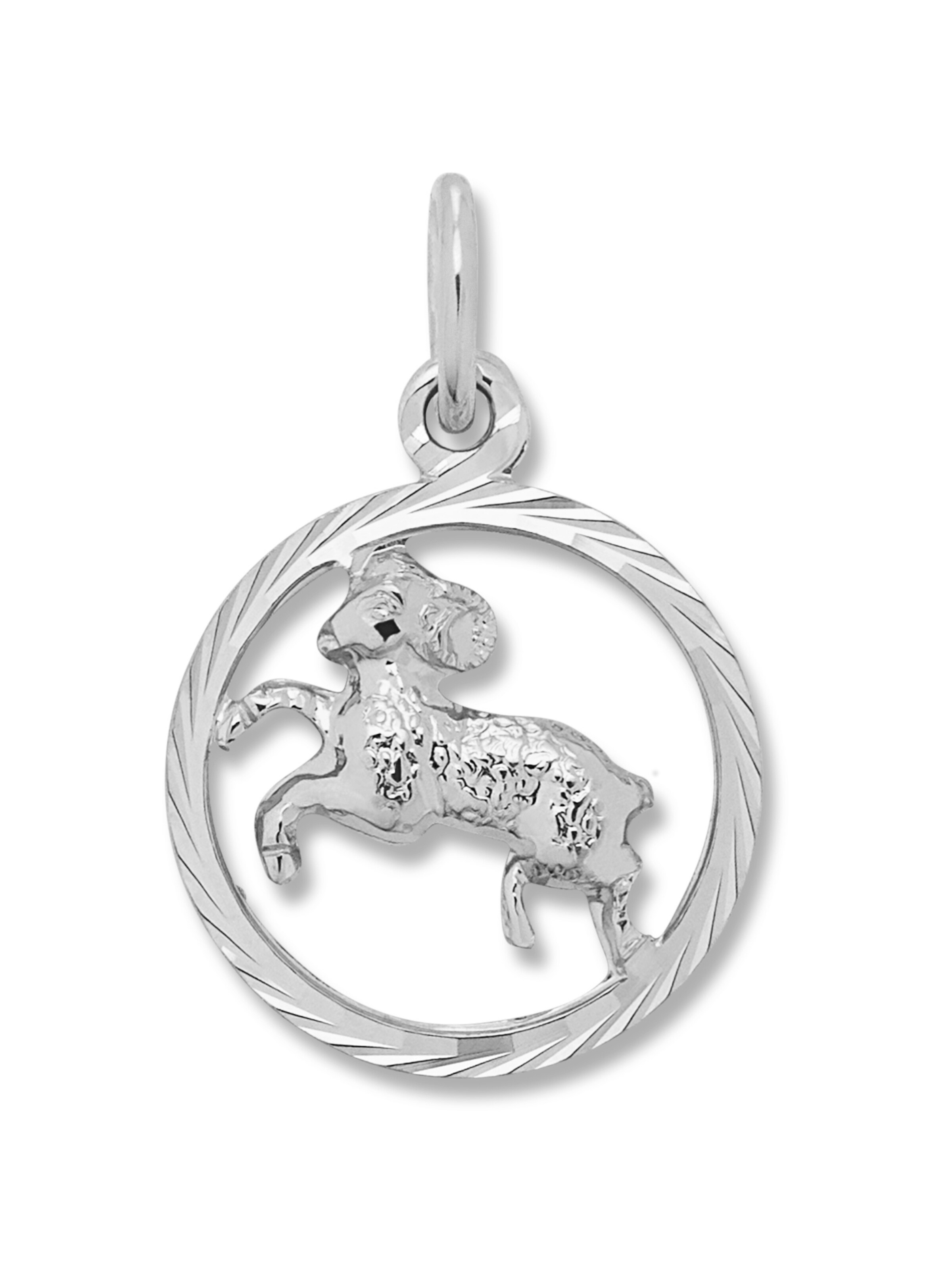 ONE ELEMENT Pendant 'Widder' in Silver: front