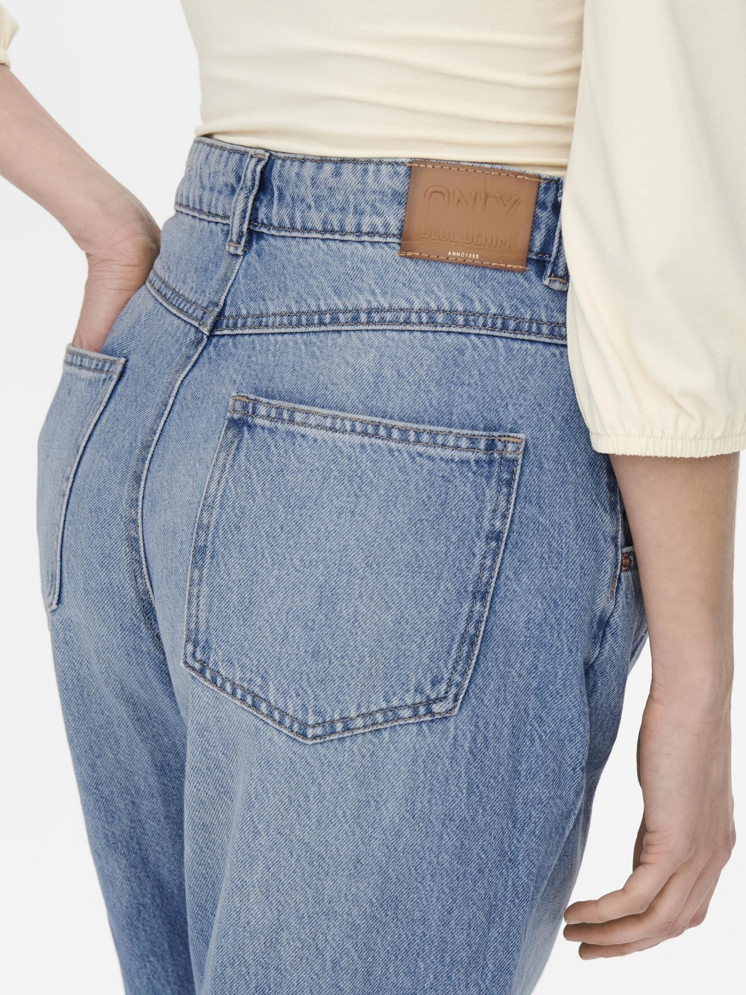 ONLY Baggy Broek in Blauw