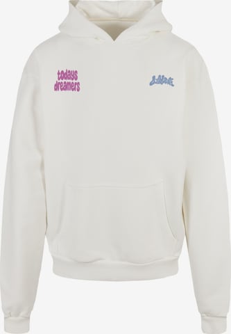 Sweat-shirt Lost Youth en blanc : devant