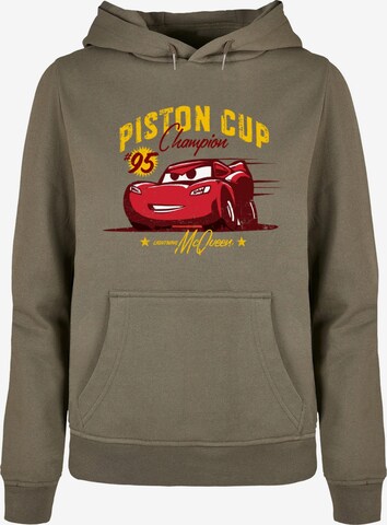 ABSOLUTE CULT Sweatshirt 'Cars - Piston Cup Champion' in Green: front
