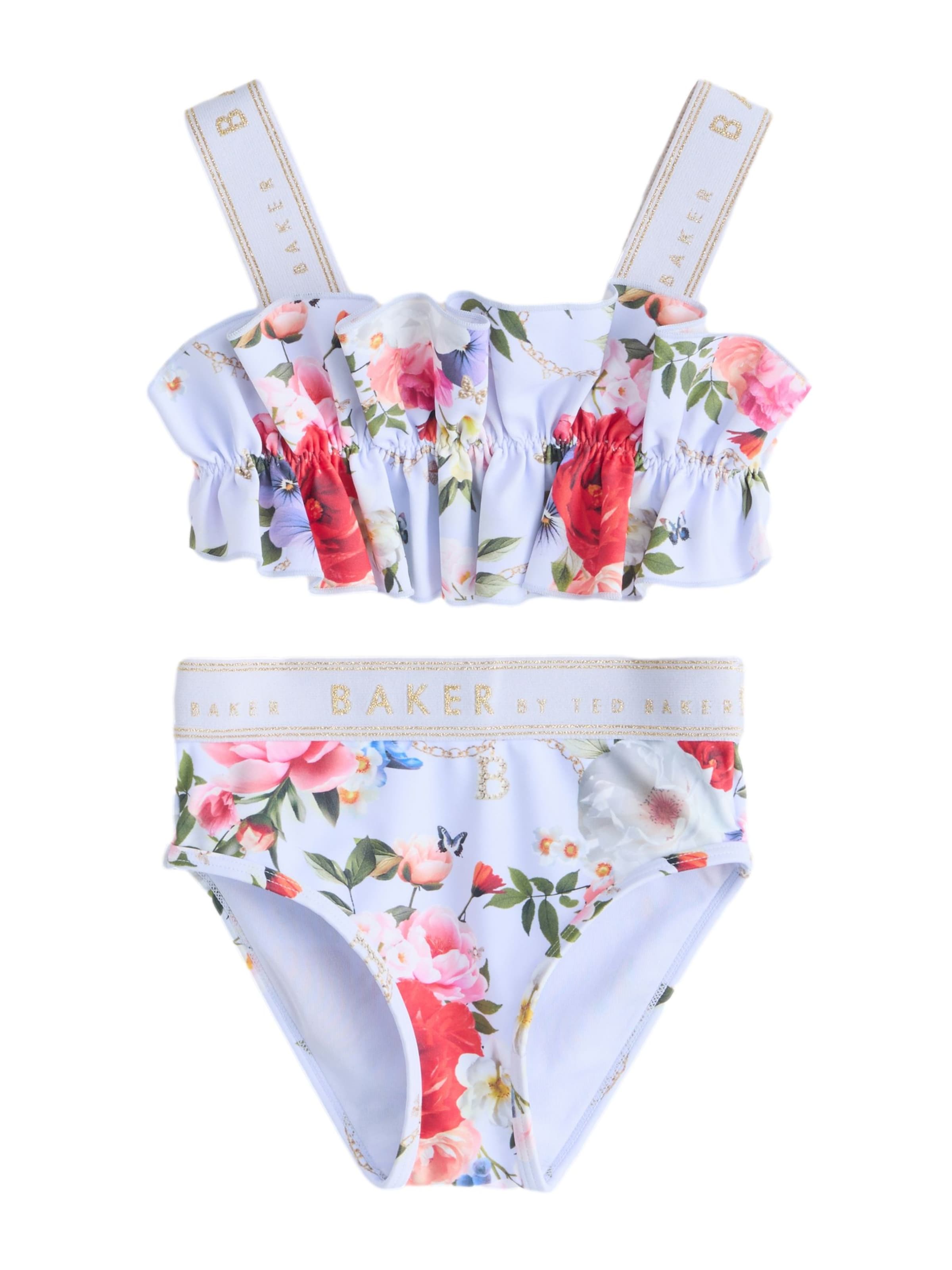 Baker by Ted Baker Сутиен бандо Бански тип бикини в лилав: отпред