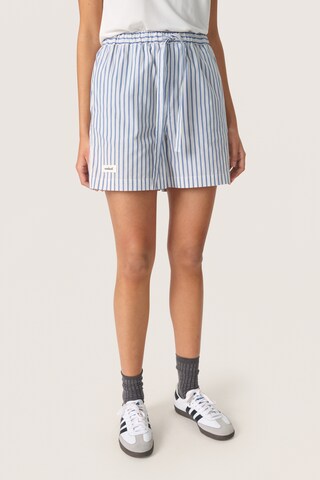 Loosefit Pantalon 'SLMimilou' SOAKED IN LUXURY en bleu : devant
