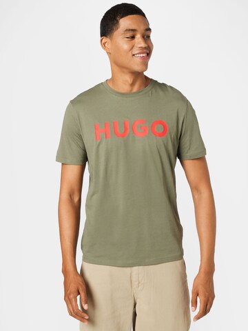 HUGO Red T-Shirt 'Dulivio' in Grün: predná strana