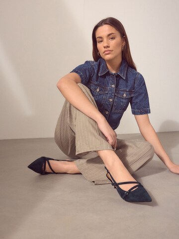 Next - Sapatos abertos atrás 'Forever Comfort' em azul