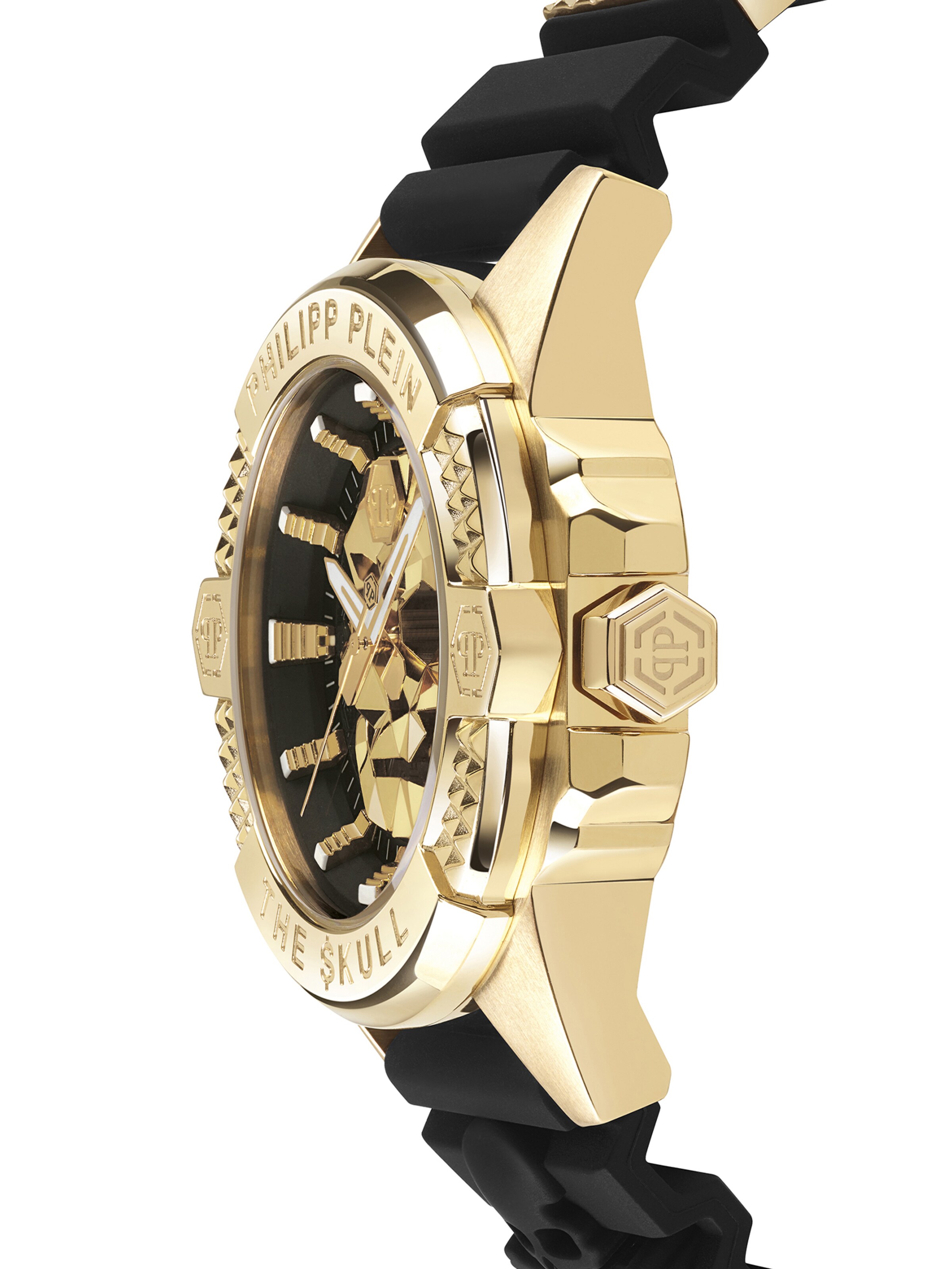 Montre à affichage analogique 'THE $KULL' Philipp Plein en or