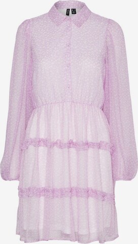 Robe-chemise VERO MODA en violet : devant