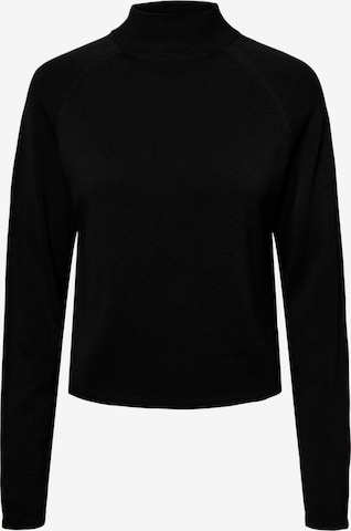 Pieces Tall Пуловер 'Adinna' в черно: отпред