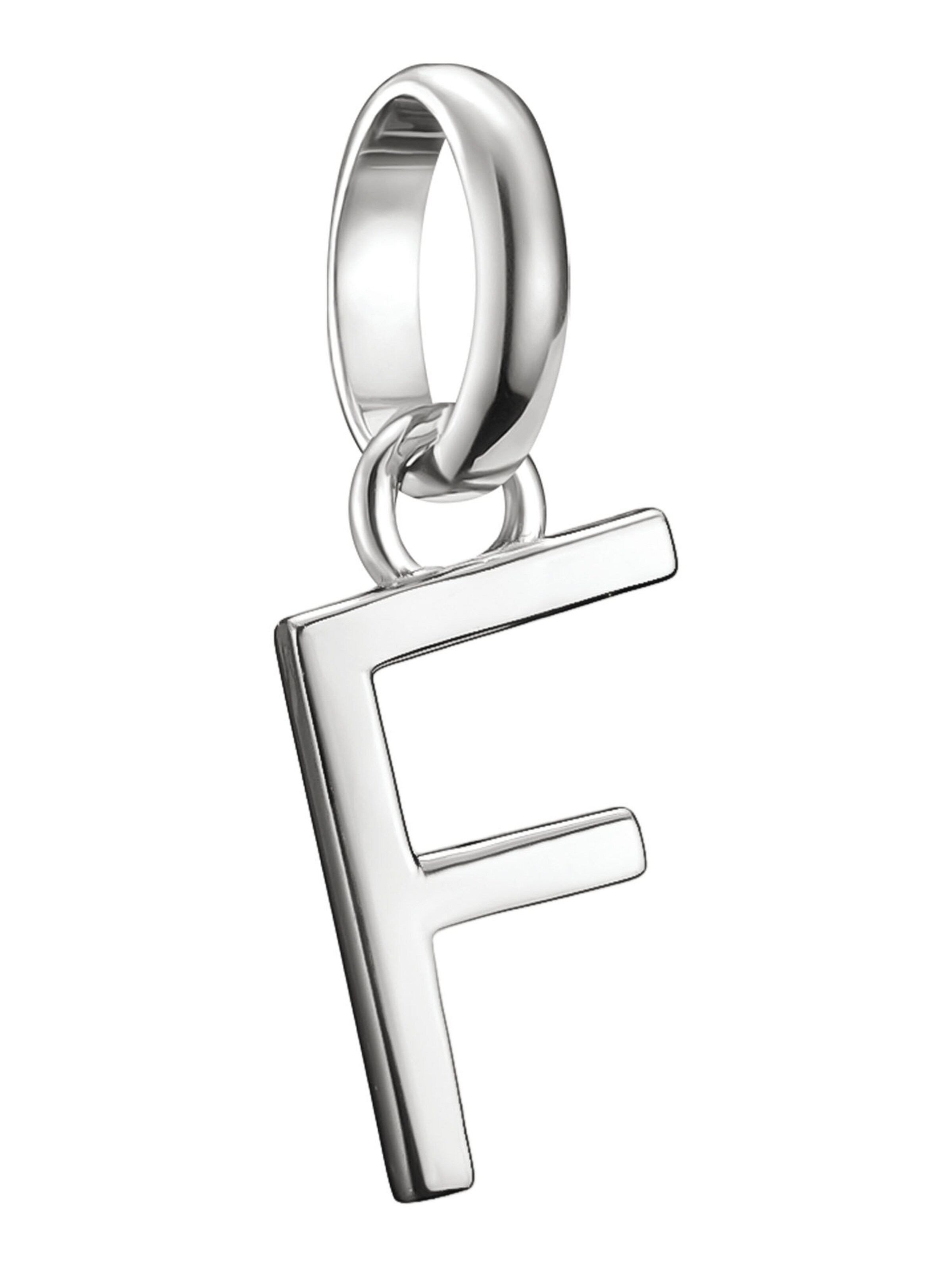 Thomas Sabo Anhänger 'Buchstabe F Connect' in Silber: Vorderseite