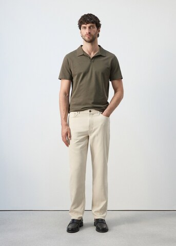 MANGO MAN Regular Jeans 'Lori' in Beige