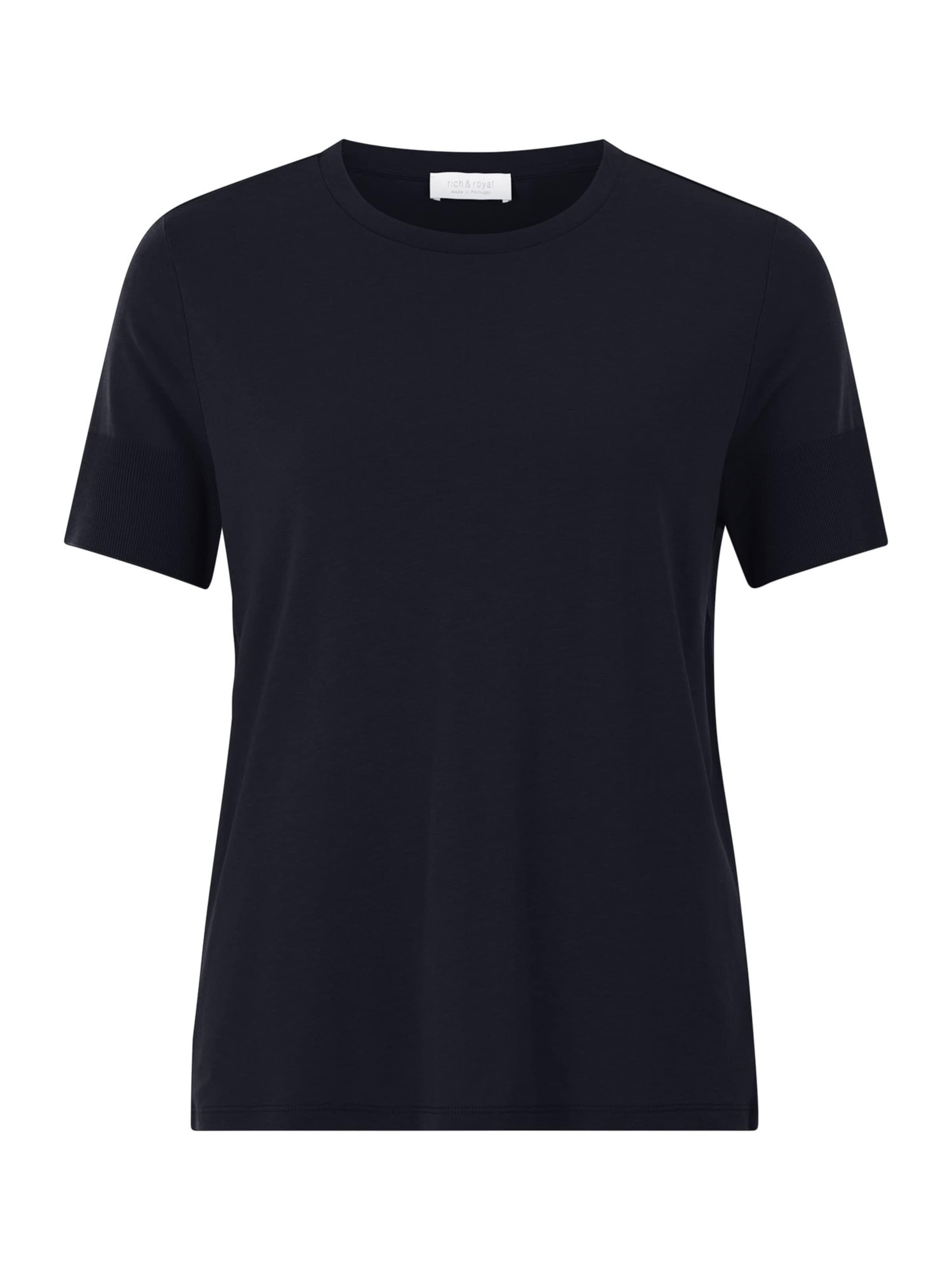 Maglietta di Rich & Royal in nero: frontale