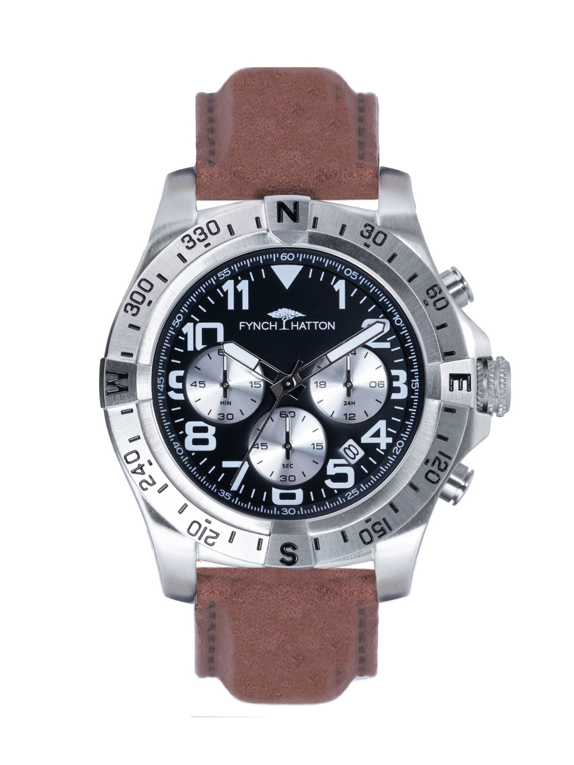 FYNCH-HATTON Analog watch in Brown: front