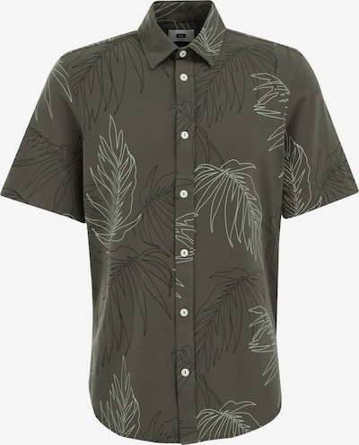 WE Fashion Krekls, krāsa - tumši zaļa / melns / balts, Preces skats