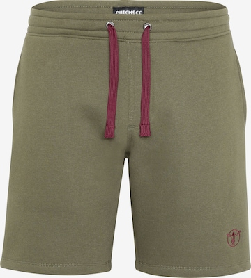 CHIEMSEE Regular Pants in Green: front