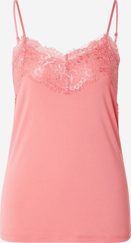 ICHI Top 'LIKE TO2' in Orange: front