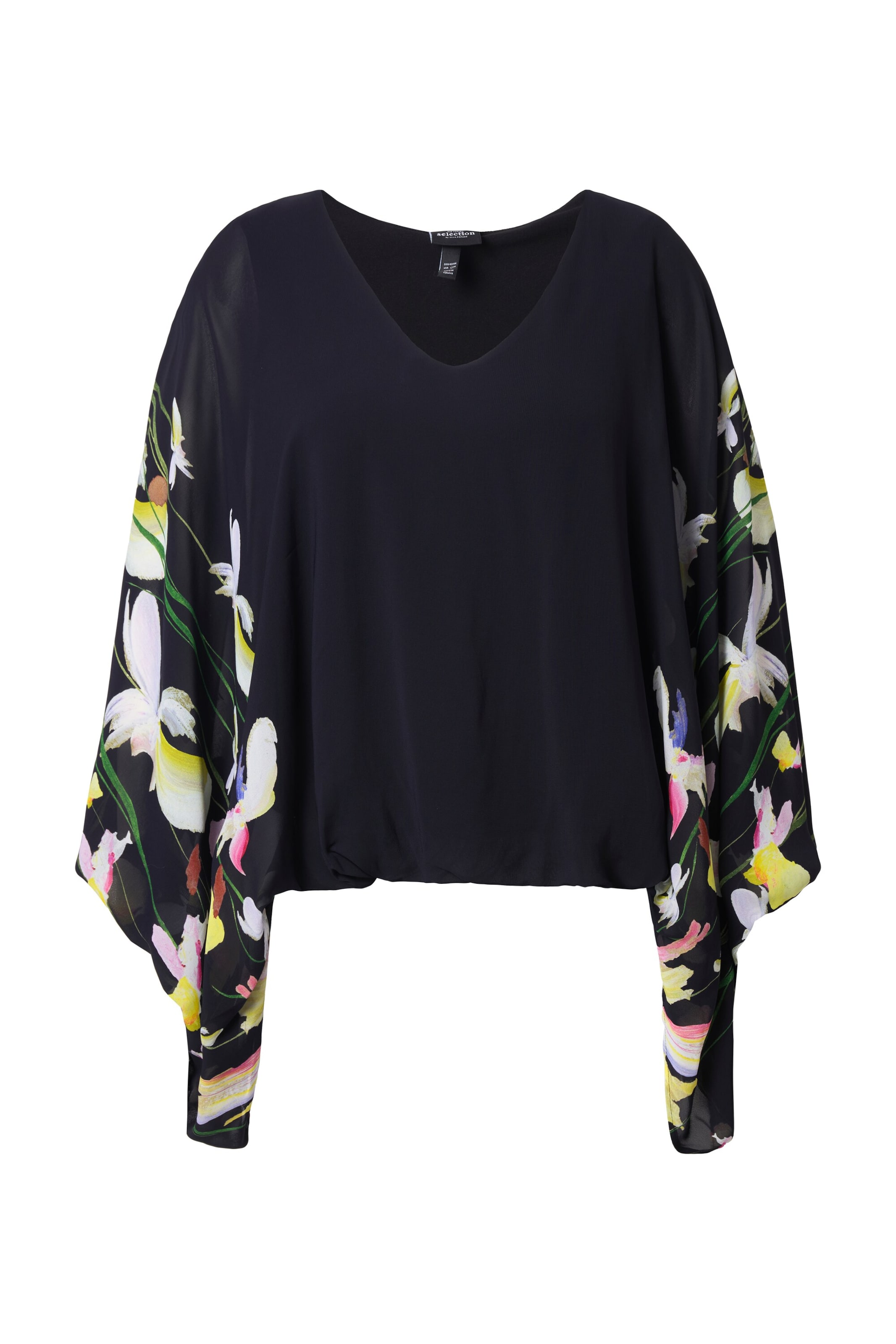 Ulla Popken Bluse in Schwarz: Vorderseite