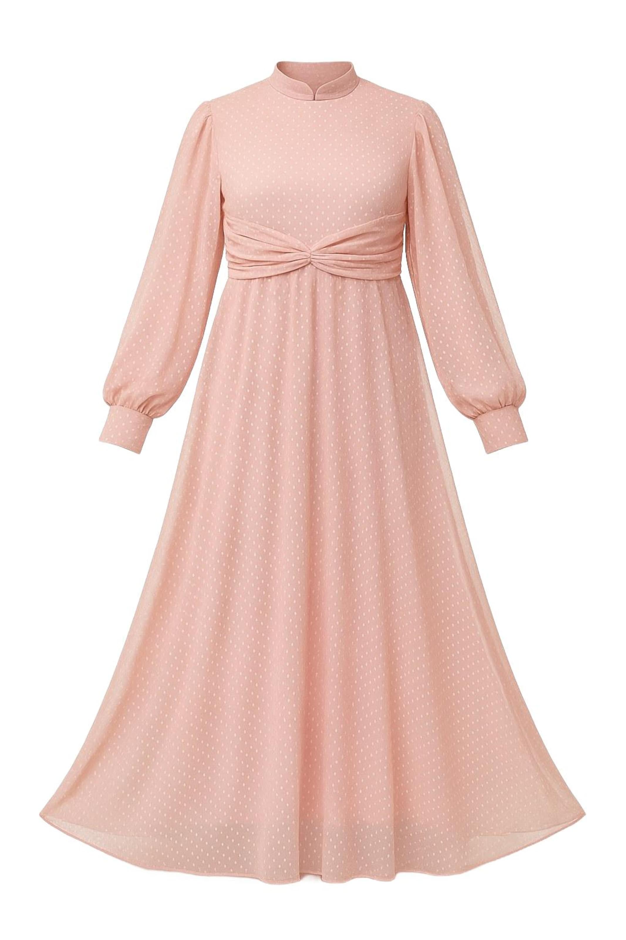 MODAMIHRAM Avondjurk in Roze: voorkant