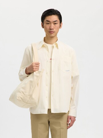 Fit confort Chemise SELECTED en jaune : devant