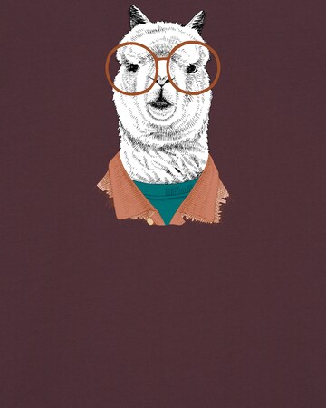 T-Shirt 'Lama' Watapparel en rouge