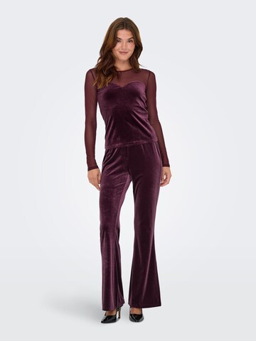 ONLY - Acampanado Pantalón 'ONLSMOOTH' en rojo