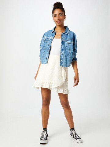 PIECES - Falda 'TANNA' en beige