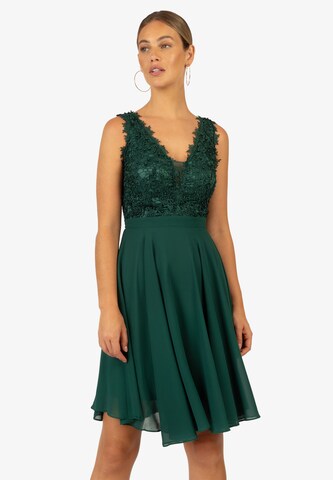 APART Cocktail Dress in Green: front