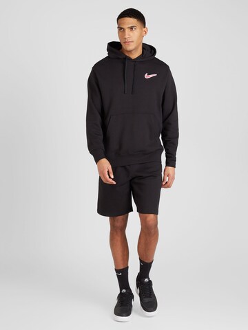 Bluză de molton de la Nike Sportswear pe negru