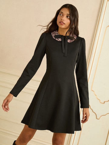 Robe love & roses en noir