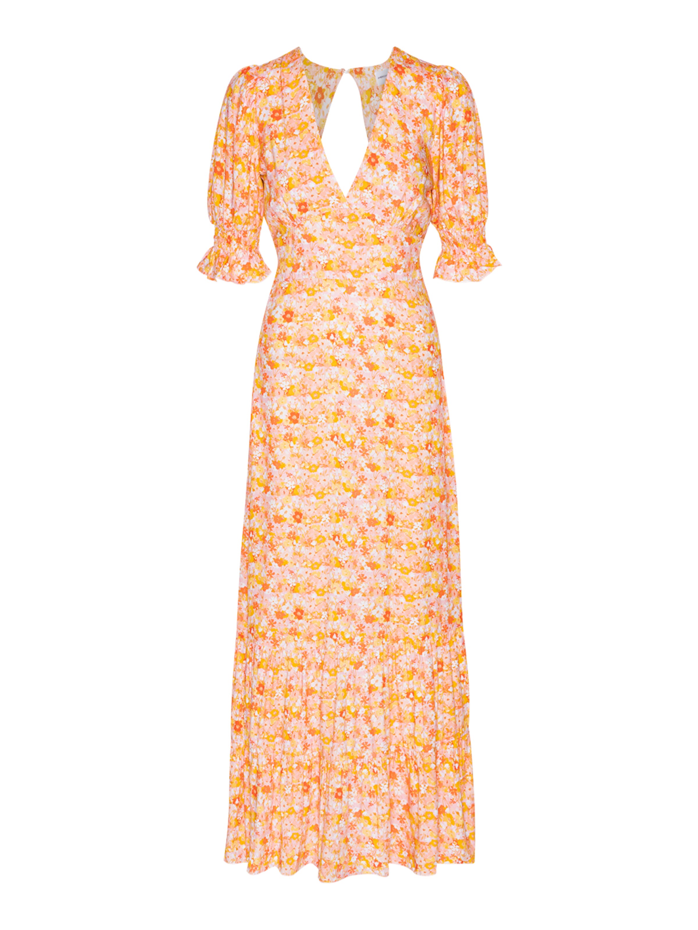 americandreams Jurk 'Koko' in Oranje: voorkant